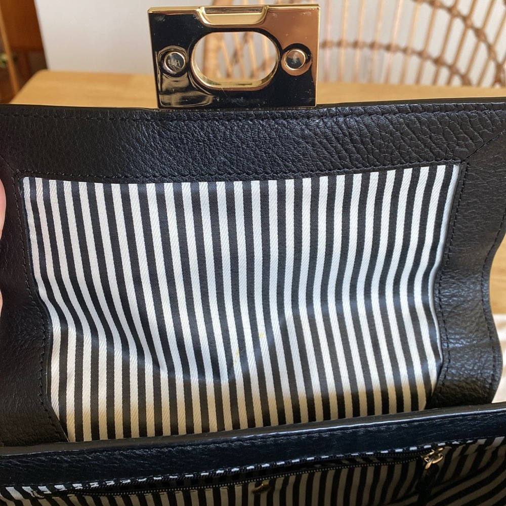 Kate Spade ♠️ Greenwood place Rita black handbag with strap and gold chain - Picture 13 of 17